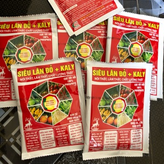 Combo 5 gói phân bón Siêu lân đỏ + kaly 22ml
