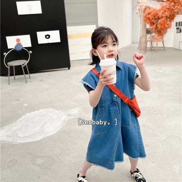 Đầm Denim Không Tay In Hoa 5 Món Thời Trang Mùa Xuân Cho Bé Gái