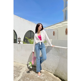 OLV - Quần Ripped Flare Jeans