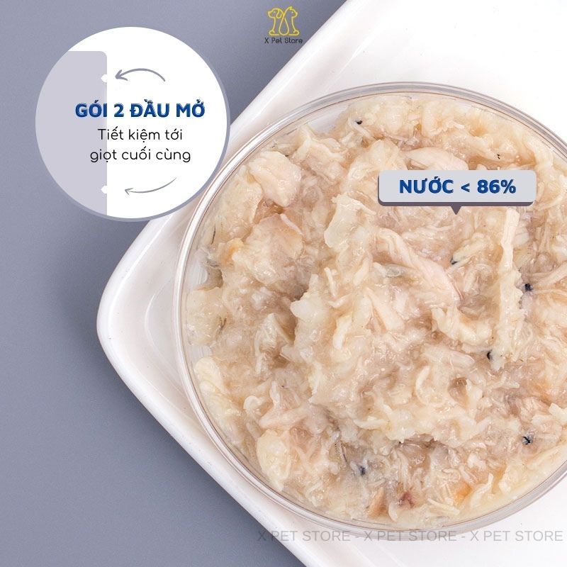 Pate Cho Mèo, COMBO 10 Gói, Pate Ciao 60g, Mix Vị