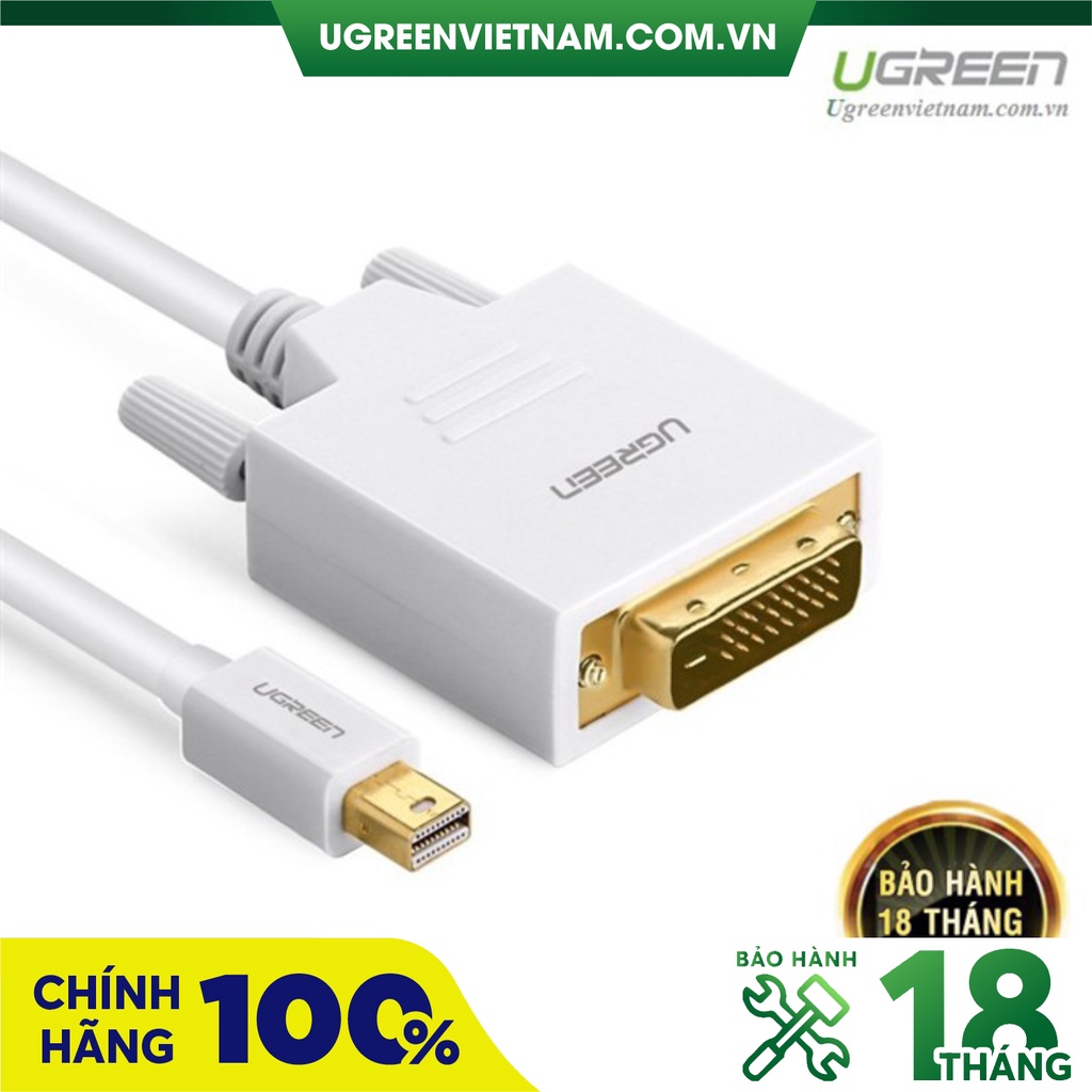 Cáp chuyển đổi Mini Displayport to DVI dài 2M Ugreen 10405