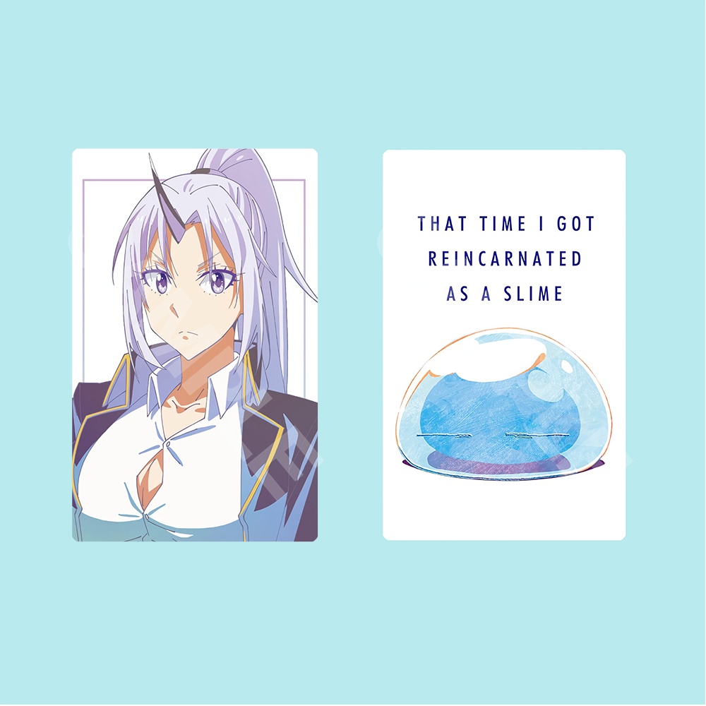Ảnh card bo góc in hình Tensei shitara Slime Datta Ken Chuyển Sinh Thành Slime  ver ANI ART thẻ bo viền 5*8cm
