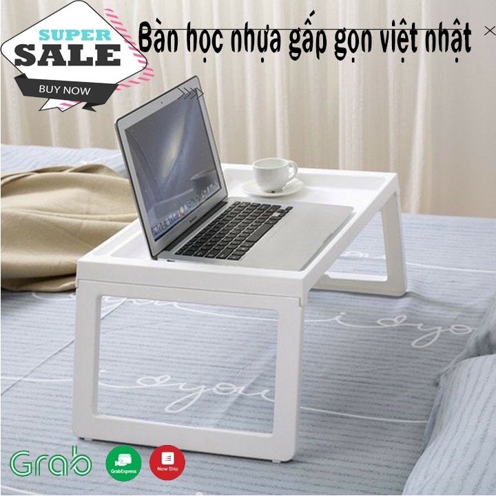 bàn học nhựa gấp gọn việt nhật có khe cắm ipad NHIÊU MÀU