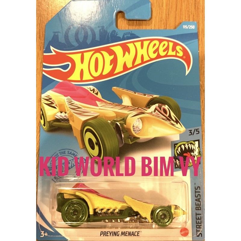 Xe mô hình Hot Wheels basic Preying Menace GRY50, 30K.