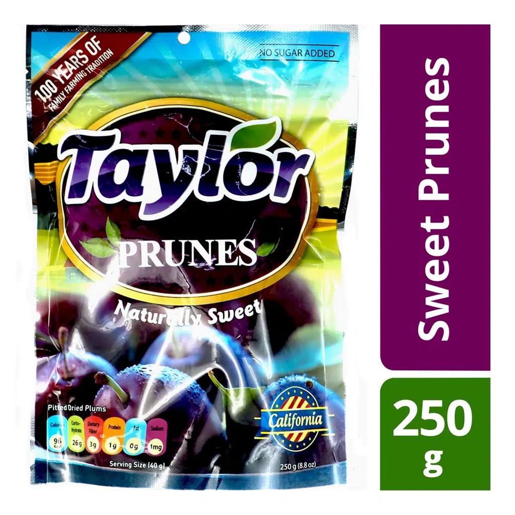 Mận khô tự nhiên Taylor Prunes Naturally Sweet 250g