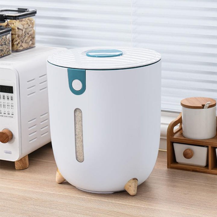 THÙNG GẠO CHỐNG ẨM 12 KG HÌNH TRỤ TIỆN LỢI. | BigBuy360 - bigbuy360.vn