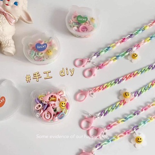 Dây Đeo Mắt Kính Bằng acrylic Màu Sắc Ngọt Ngào Họa Tiết Hoa Cúc Xinh Xắn