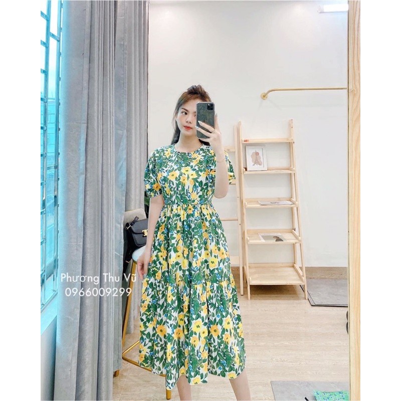 Babydoll hoa 2 màu cực xinh (ảnh thật)