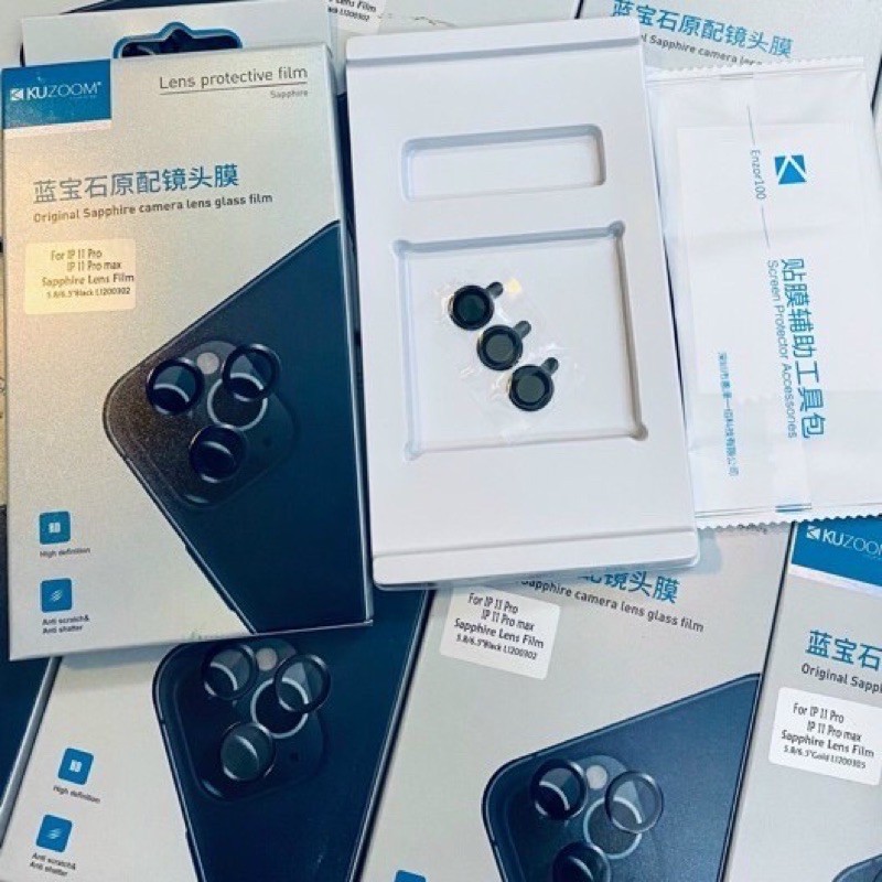 Dán bảo vệ cam KUZOOM từng mắt lens rời IP15/ IP15 PRO/ IP15 Pro max