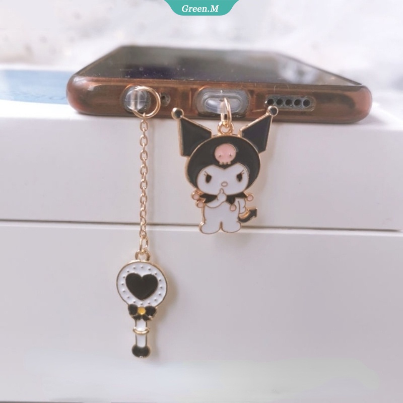 Sanrio Nút Cắm Chống Bụi Phích Cắm Sạc USB Type C Hình Kuromi Dễ Thương Cho IPhone