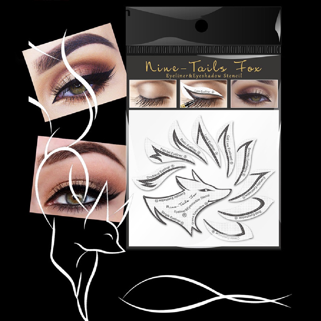 Bộ 24 Thẻ Kẻ Mắt Bằng Vải Không Dệt Kèm 12 Thẻ Kẻ Tiện Lợi