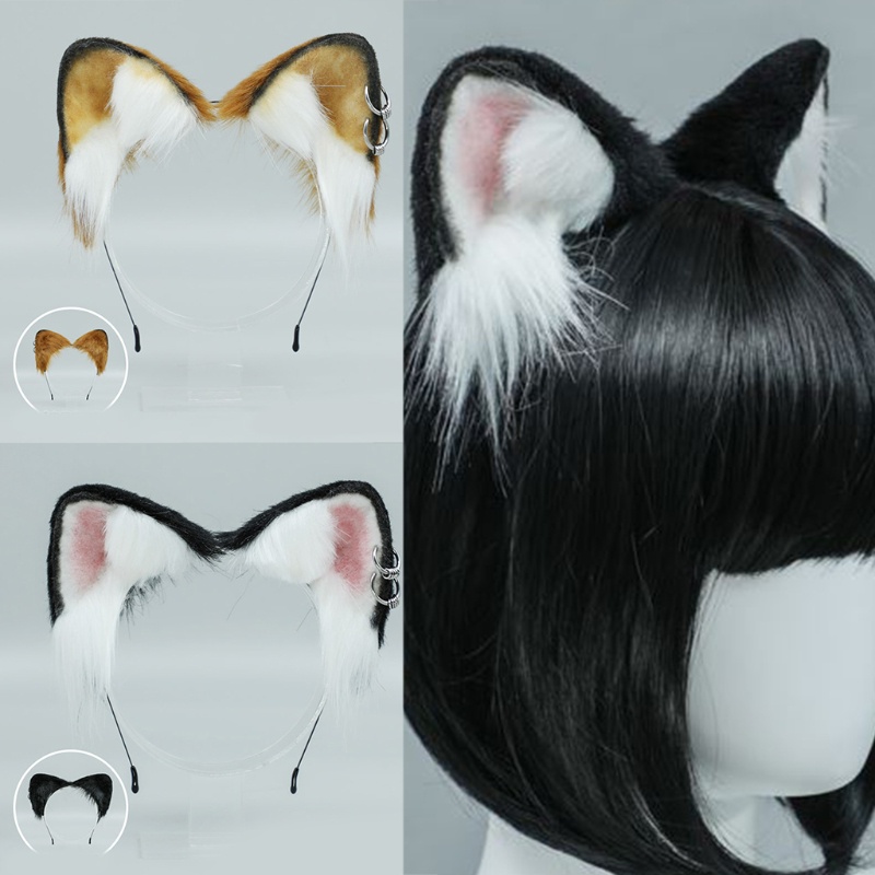 Băng Đô Tai Chó Lông Dài Hóa Trang