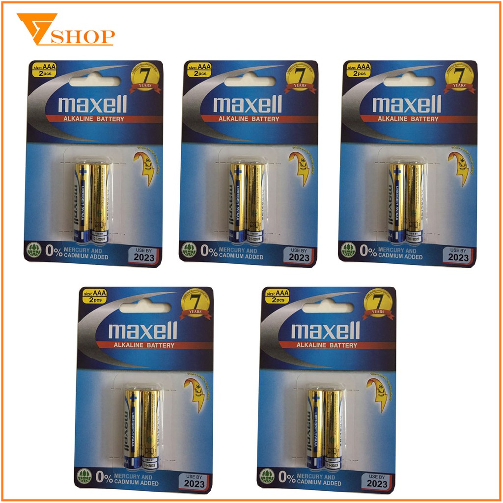 1 vỉ pin AAA Maxell Alkaline 1.5V, pin đũa Maxell