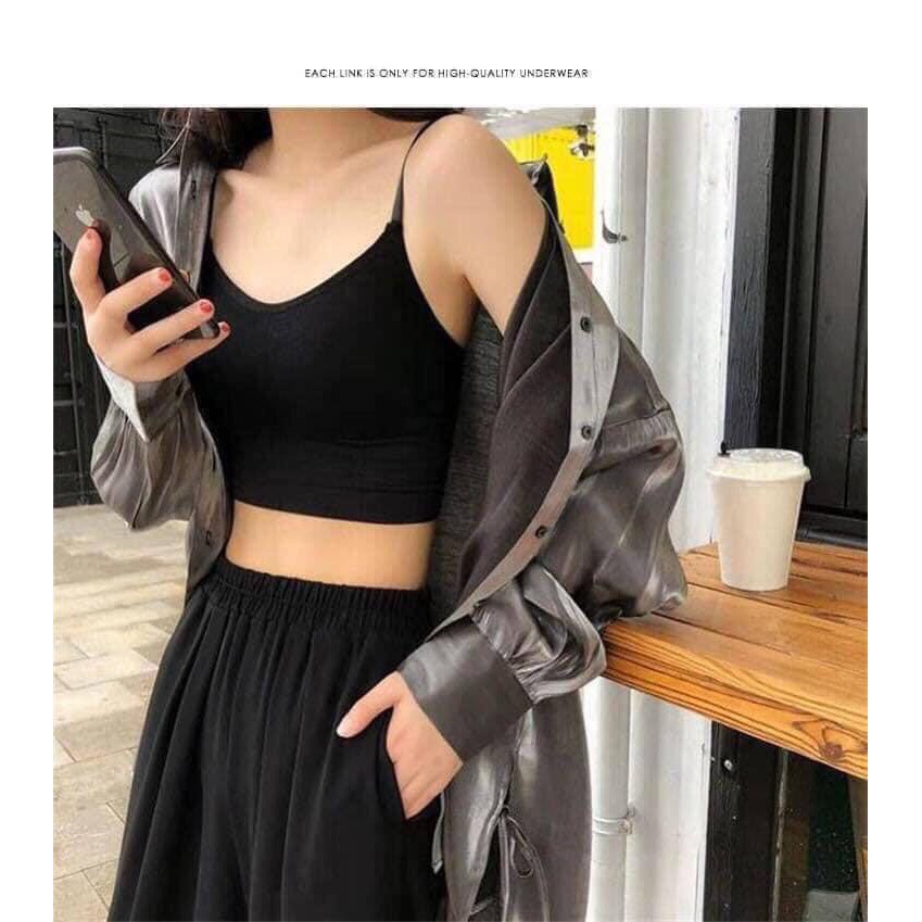 Áo bra kiểu dáng crop top thể thao dành cho các cô nàng năng động, khỏe khoắn