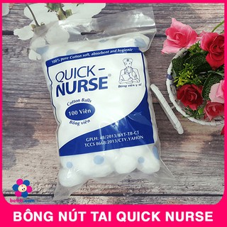 Bông Nút Tai (Bịch 100 Viên) Tiện Lợi Quick Nurse