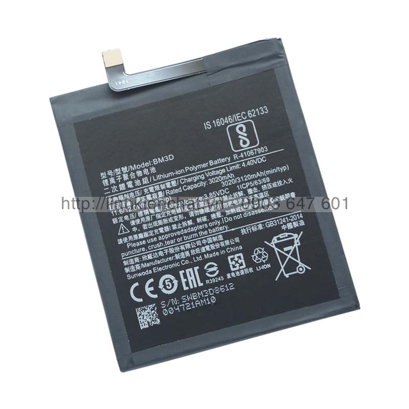 Pin Xiaomi Mi8 SE (Mi 8 SE) M1802GD BM3D 3120mAh - Hàng nhập Khẩu