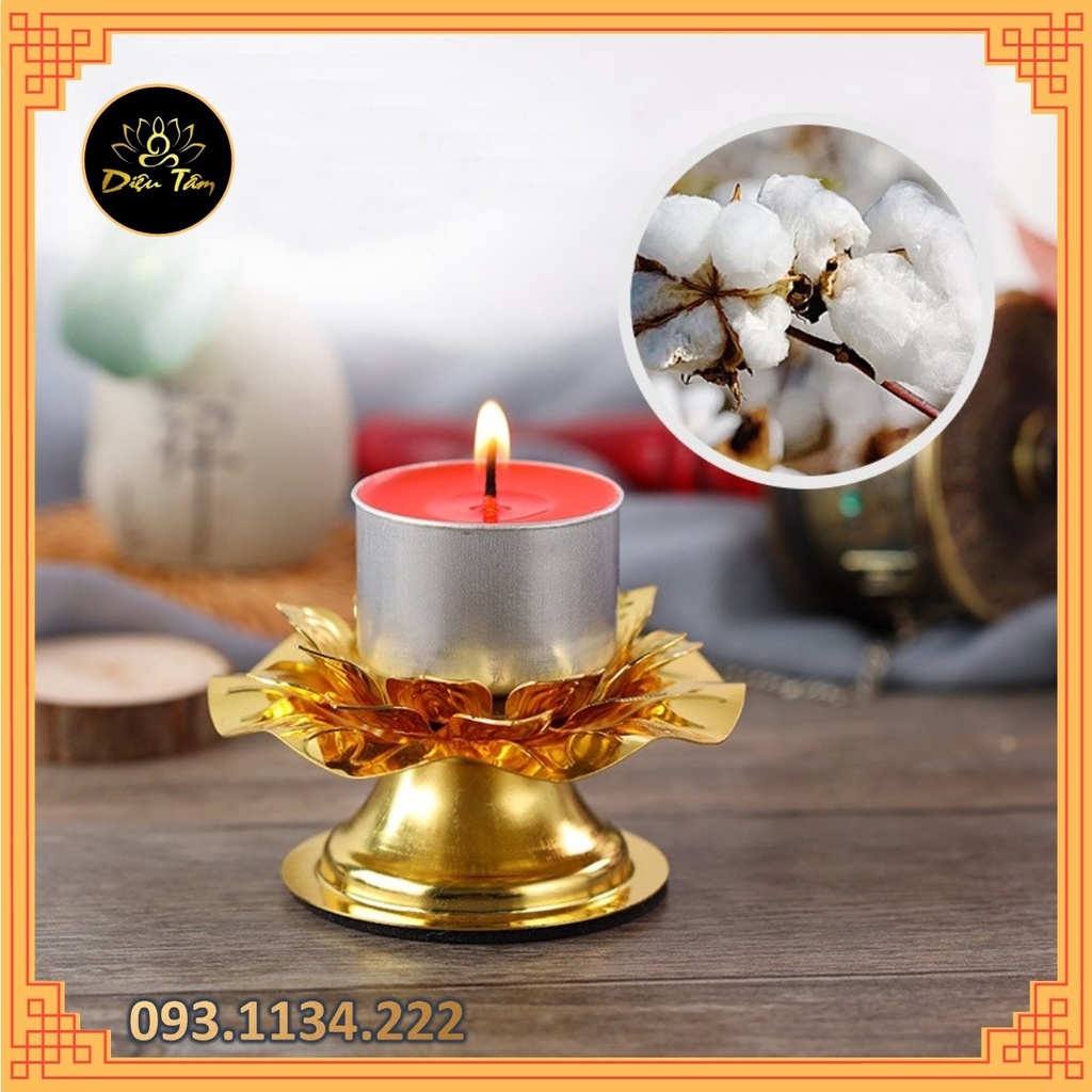 Nến bơ - combo 10 viên đốt đèn xông tinh dầu, nến tealight trang trí , nến viên tròn thồ thờ cúng