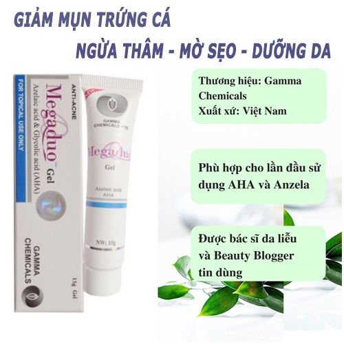 Megaduo Gel Giảm Mụn, Giảm Thâm, Dưỡng Da Megaduo Thường Megaduo Plus - 15g