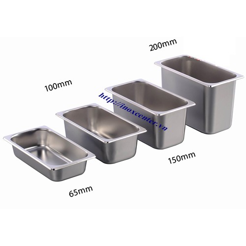 Khay buffet, toping 1/4 inox cao cấp dùng cho nhà hàng, khách sạn