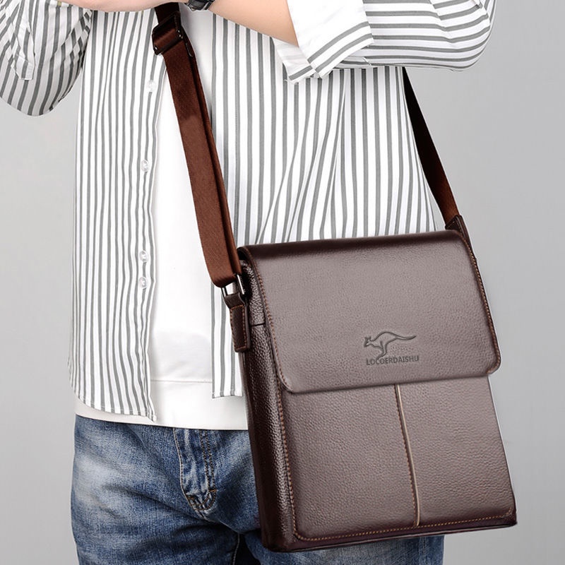 Túi đeo chéo da thật thời trang cho nam | BigBuy360 - bigbuy360.vn