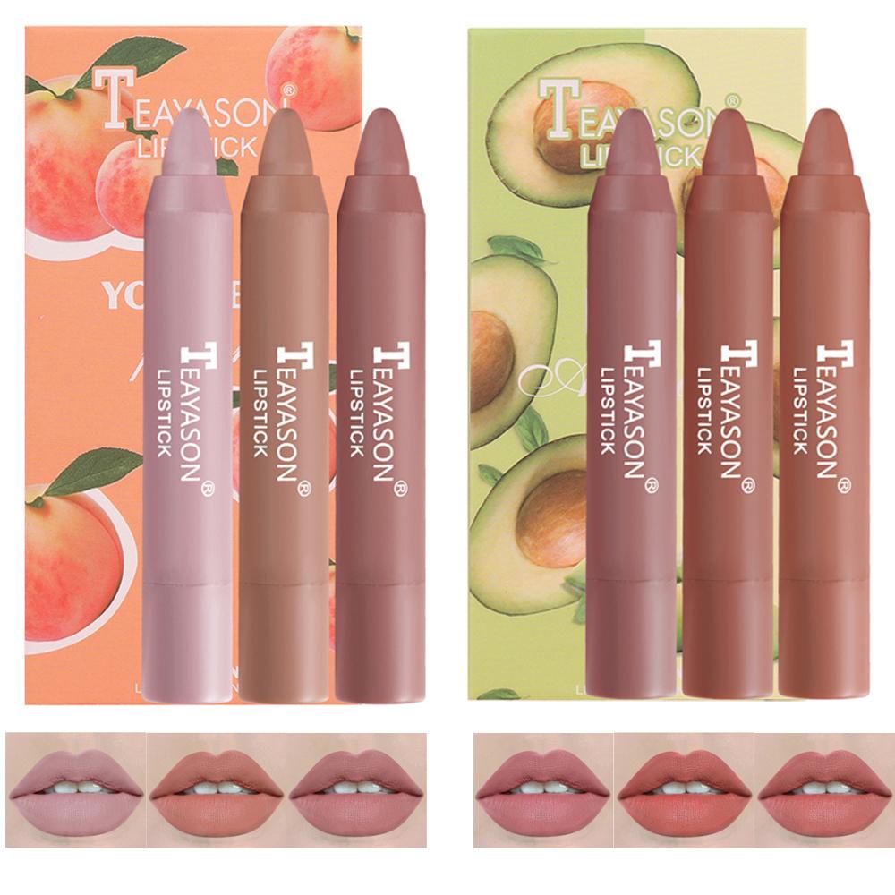 Set 3 Son Môi Dạng Bút Trang Điểm Lâu Trôi Tiện Dụng