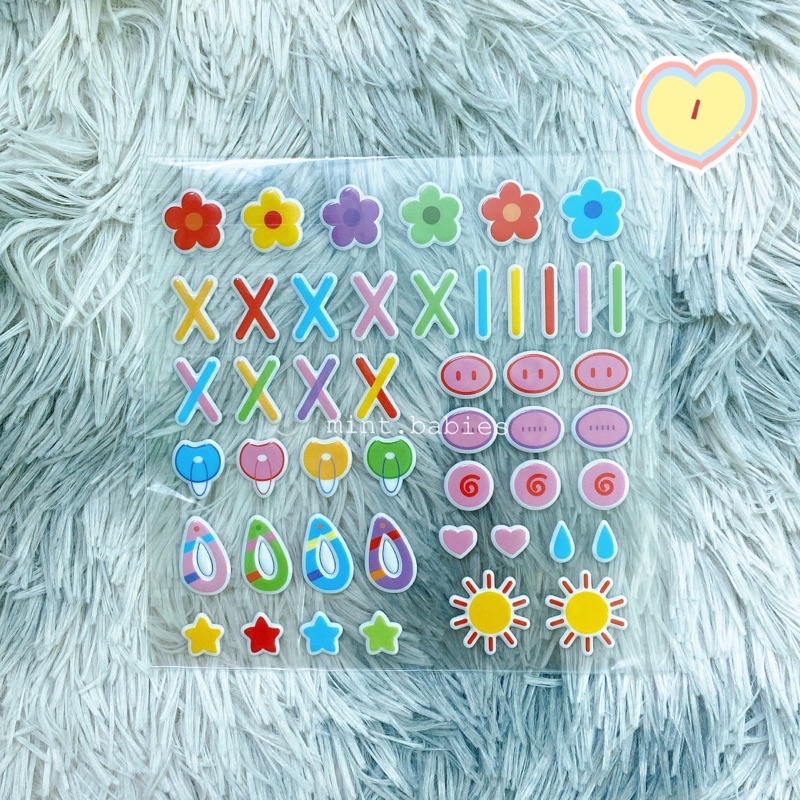 |PHỤ KIỆN CÓ SẴN|Sticker dán má,tóc cho doll 10,15,20cm