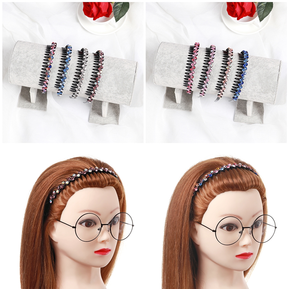 Cài tóc đính đá tiểu thư nữ tính