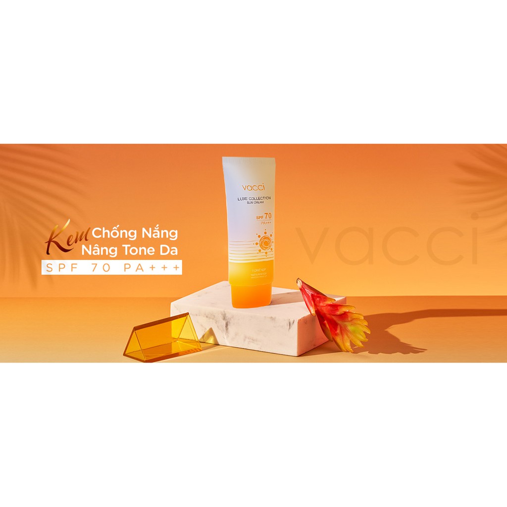 Kem chống nắng nâng tone da SPF 70 PA+++ VACCI