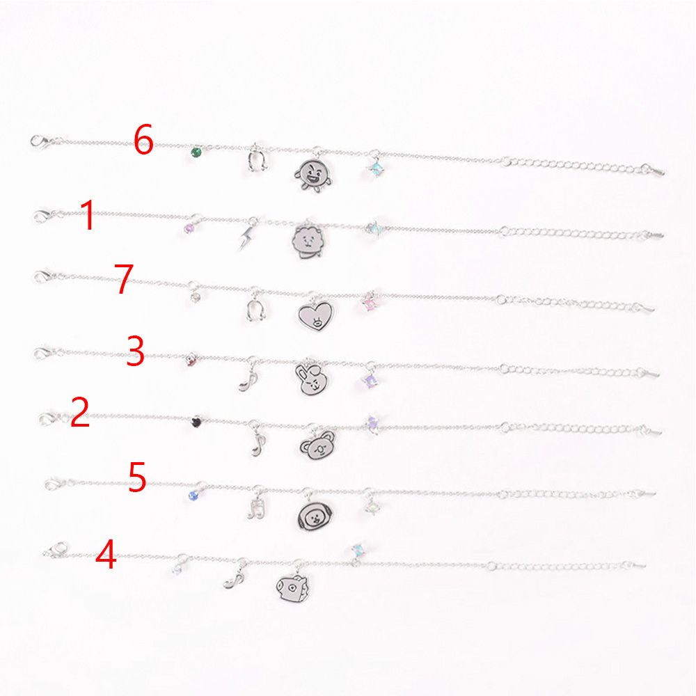 Vòng Tay Trang Sức Sang Trọng Mặt Charm BTS BT21 Phong Cách Hàn Quốc Cho Nam Và Nữ|Áo Thun Màu Sắc Thời Trang Cho Nam Nữ