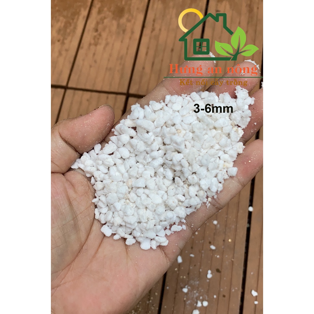 10 LÍT - Đá Perlite – Đá trân châu 3-6mm, 6-12mm
