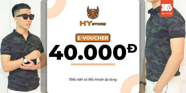 E-Voucher trị giá 40.000đ tại Hy Store