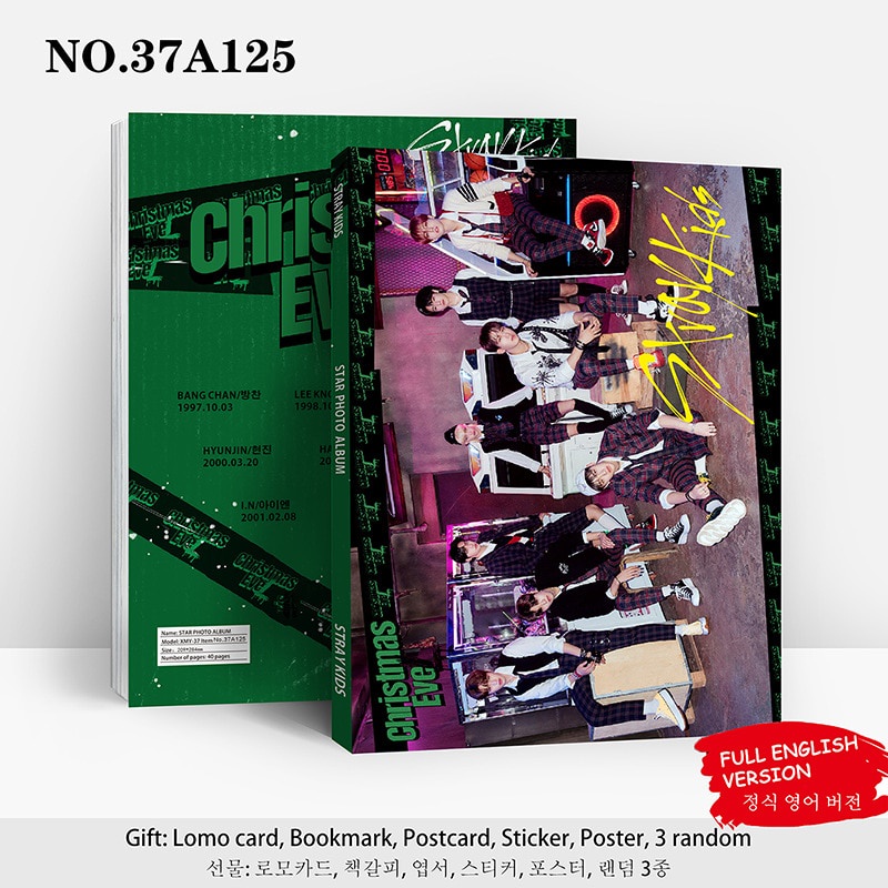 Album Ảnh 80 Trang Kpop Straykids Bộ Sưu Tập Lomo Thẻ Đánh Dấu Trang