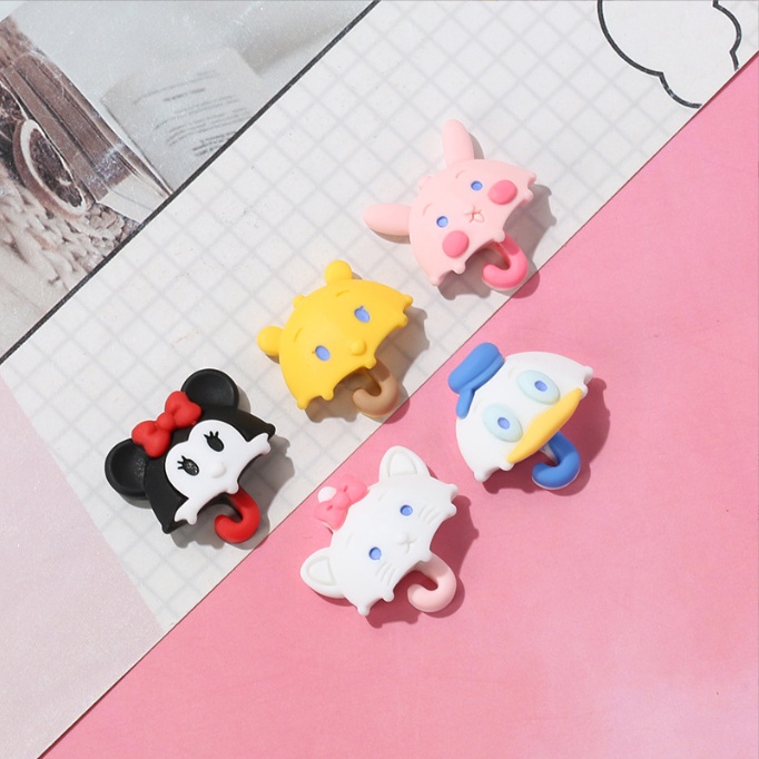 Sticker jibbitz gắn dép Crocs mẫu ô hình nhân vật Cartoon Network