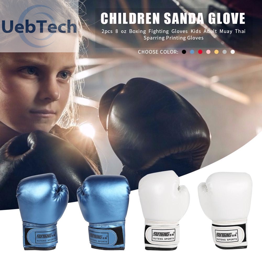 Set 2 găng tay boxing bằng da cho trẻ em