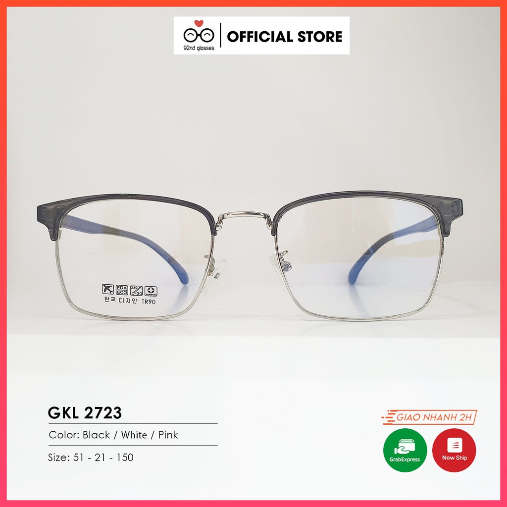 Gọng Kính Dáng Vuông Trendy 2723 - Lắp Mắt Cận Theo Yêu Cầu