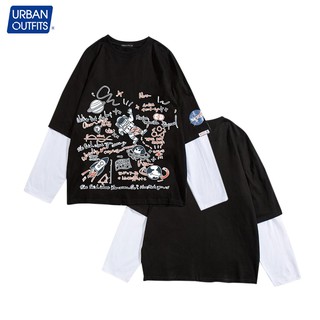 Áo Thun Tay Dài Nam Nữ Urban Outfits Dáng Unisex Shopee Form Rộng Big Size 100kg In 100% Cotton TDO04 Freeship Đơn 50k