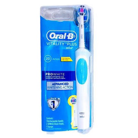 TT04 Bàn chải đánh răng điện Oral-B Vitality Plus 2 đầu Pro White BRAUN TT04