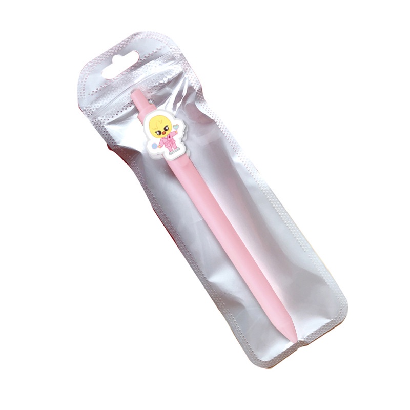 Bút Bi Họa Tiết Hoạt Hình Nhóm Nhạc Kpop Stray Kids Mới