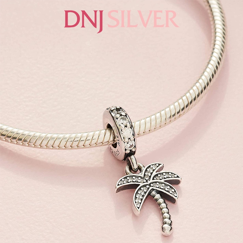 Charm bạc 925 cao cấp, hàng chuẩn bạc - Charm Sparkling Palm Tree thích hợp để mix vòng tay charm - DN318