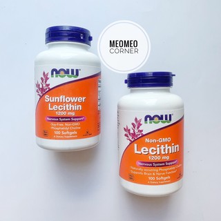 Viên uống chống tắc tia sữa mầm đầu nành Now Lecithin Sunflower Lecithin Mỹ