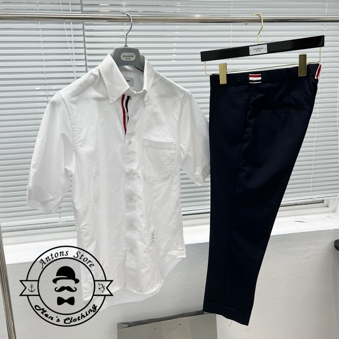 Sơ mi Thom Browne Cộc Tay Viền Trong