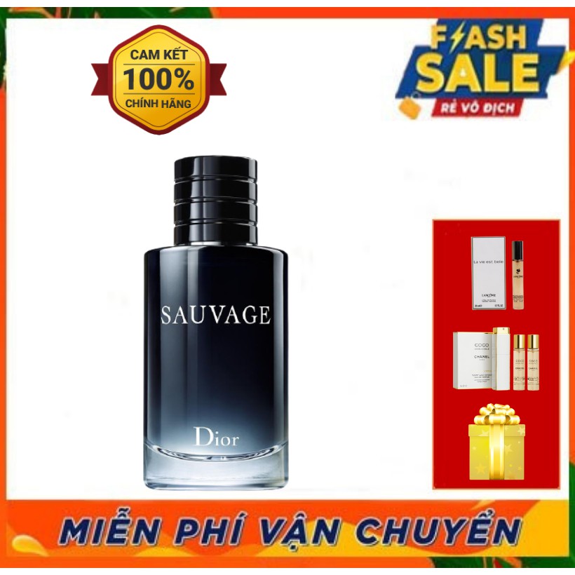 ~𝐍ướ𝐜 𝐇𝐨𝐚 𝐔𝐒𝐀 ~ Nước Hoa Chanel Nam Dior Sauvage EDT 100ml Lưu Hương 10h | Thế Giới Skin Care