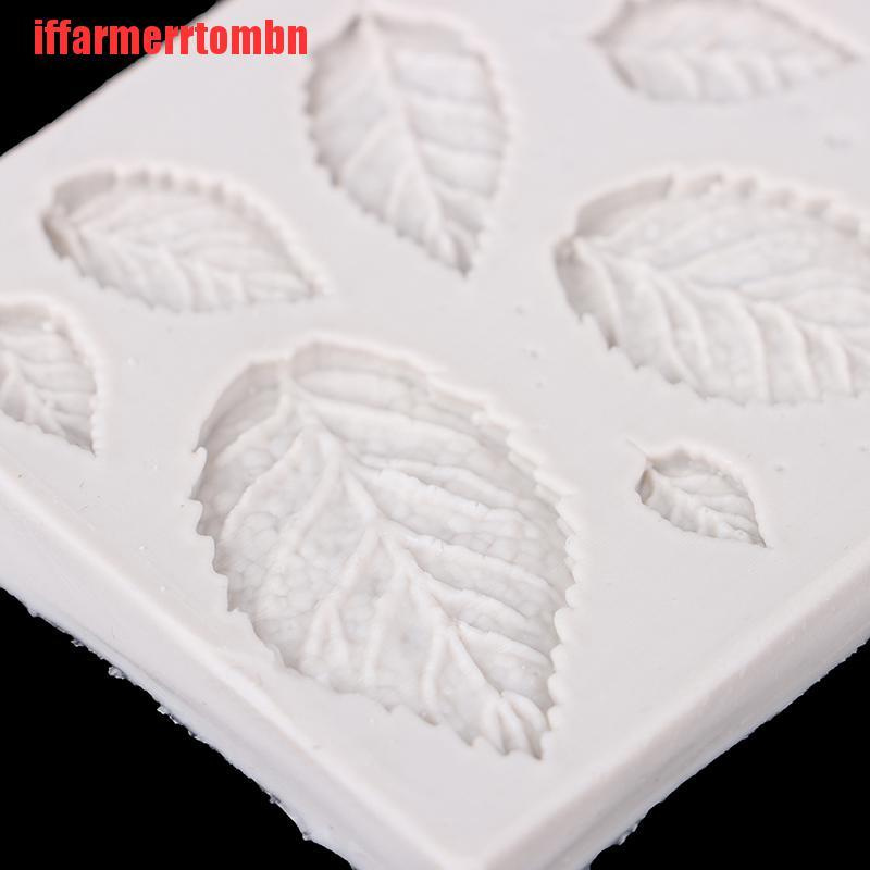 {iffarmerrtombn}1/2pcs 3D Silicone Baking Mold DIY Maple Leaf Mould Chocolate Fondant Cake Decor TYW