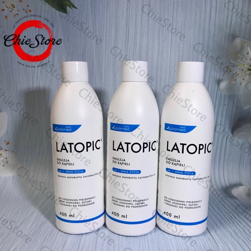 Nhũ tương tắm LATOPIC cho da nhạy cảm 400ml