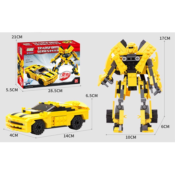 BỘ ĐỒ CHƠI XẾP HÌNH Mô Hình ROBOT Transformer OPTIMUS - Lắp Ráp Robot Người Máy Biến Hình