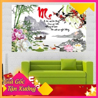Tranh đính đá Chữ Mẹ