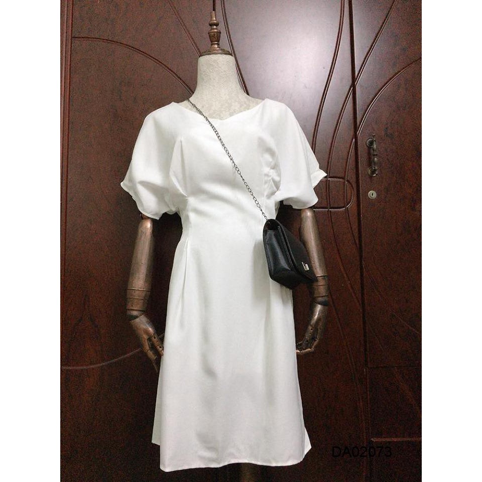 Đầm cánh dơi cổ V chiết eo