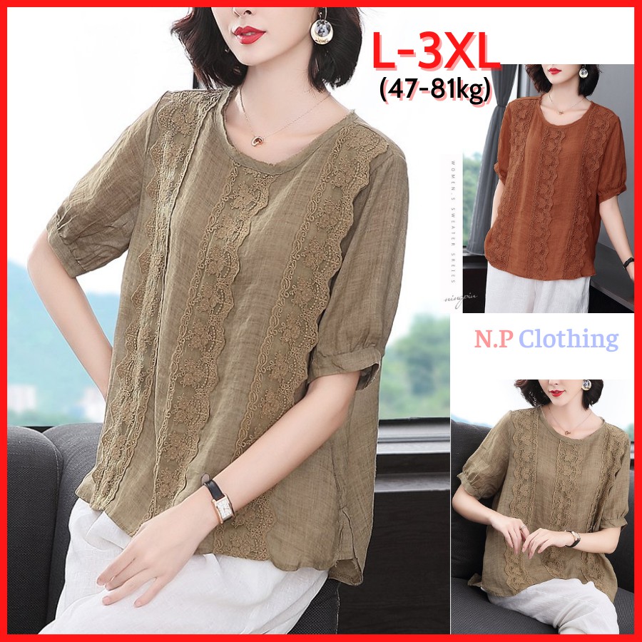 Áo Trung Niên Nữ A570, Kiểu Áo Trung Tuổi Chiffon Cho Mẹ Tay Dài Cổ Nơ Bèo Sang Trọng |Thời Trang Trung Niên NP Clothing