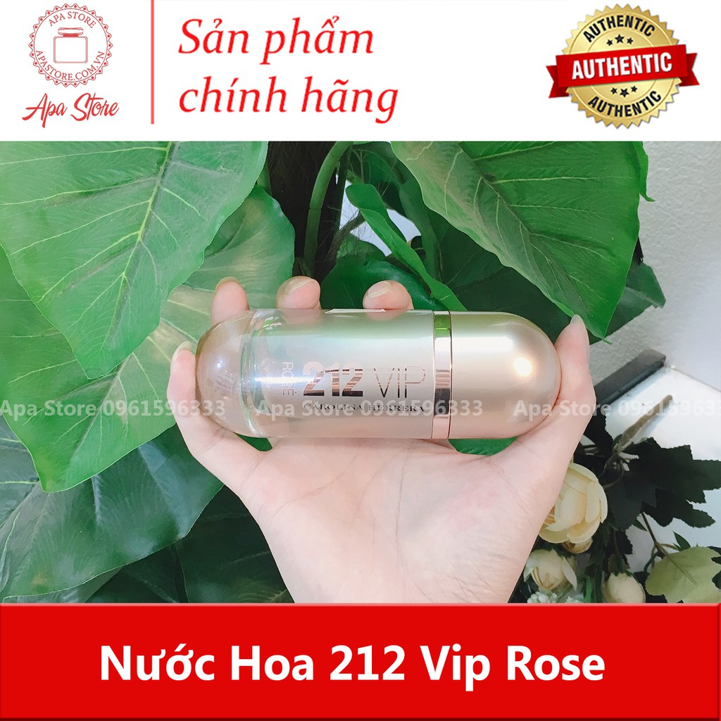 🍀10.10 Nước Hoa Nữ Carolina Herrera 212 Vip Rose Chai Full 100ml 🍀🍀