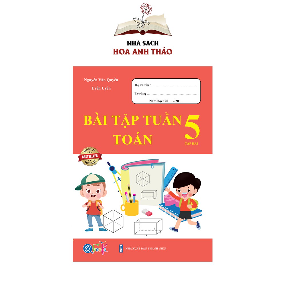 Sách Bài tập tuần Toán và Tiếng Việt lớp 5 học kỳ 2 Bộ 2 quyển